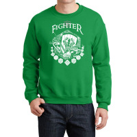 Rpg Class Series Fighter   White Version Crewneck Sweatshirt | Artistshot