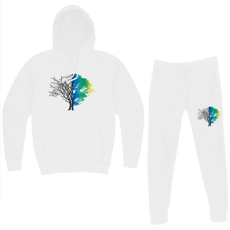 Womens Death & Life Winter & Summer Season   Dead & Live Tree V Neck T Hoodie & Jogger set by kleebbi | Artistshot