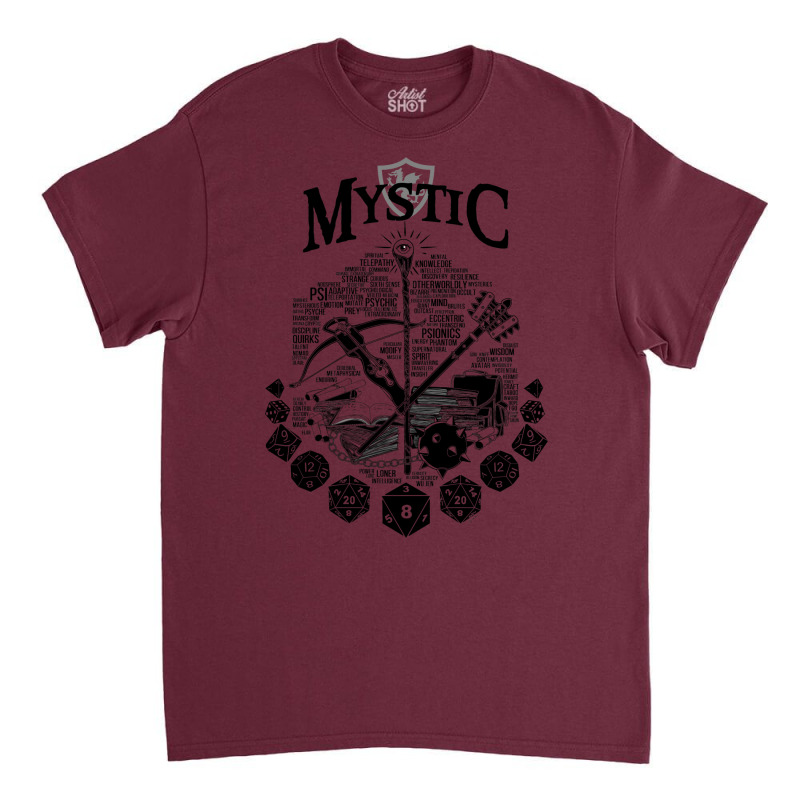 Rpg Class Series Mystic   Black Version Classic T-shirt by alhajiyavanic | Artistshot