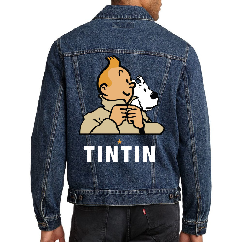 Tin Tin & Snowy Men Denim Jacket | Artistshot