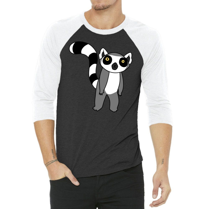 Ring Tailed Lemur Standing 3/4 Sleeve Shirt | Artistshot