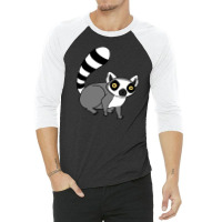 Ring Tailed Lemur 3/4 Sleeve Shirt | Artistshot