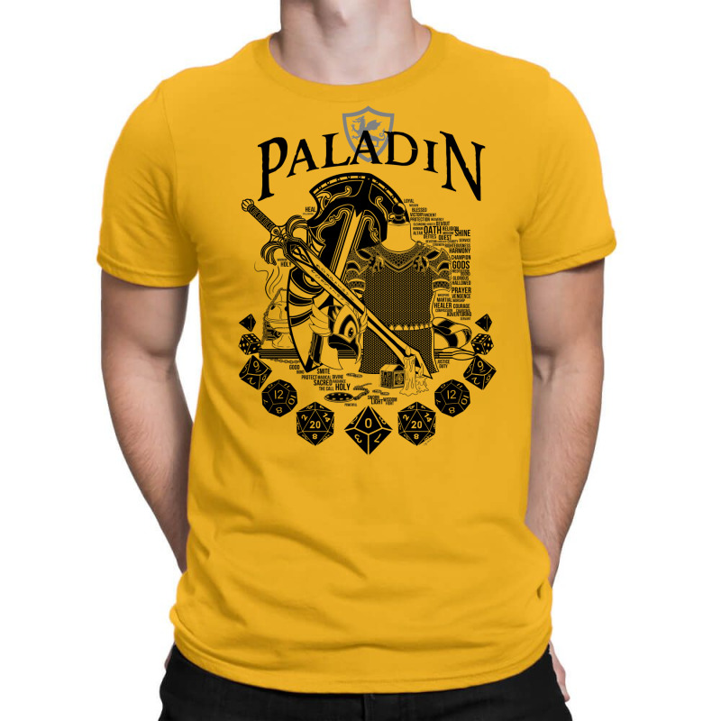 Rpg Class Series Paladin   Black Text T-Shirt by alhajiyavanic | Artistshot