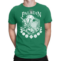 Rpg Class Series Paladin   White Text T-shirt | Artistshot