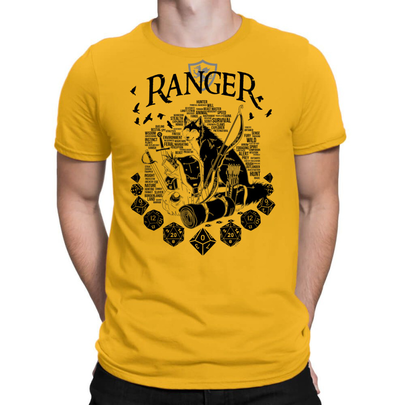 Rpg Class Series Ranger   Black Version T-Shirt by alhajiyavanic | Artistshot