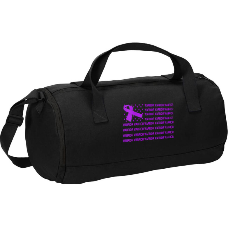 Womens Domestic Violence Warrior   Usa Flag Purple Ribbon V Neck T Shi Duffel Bag | Artistshot