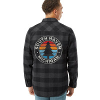 Trending South Haven Michigan Mi Vintage Retro 70s Flannel Shirt | Artistshot