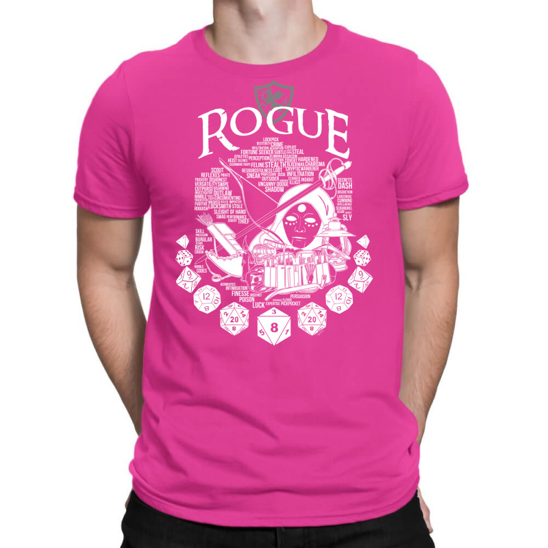 Rpg Class Series Rogue   White Version T-Shirt by alhajiyavanic | Artistshot