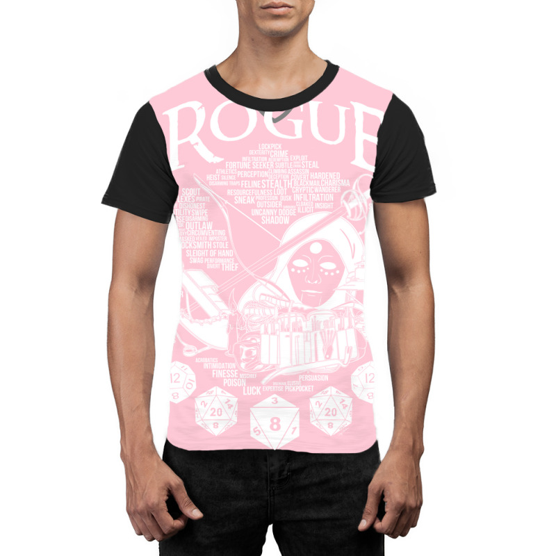 Rpg Class Series Rogue   White Version Graphic T-shirt by alhajiyavanic | Artistshot