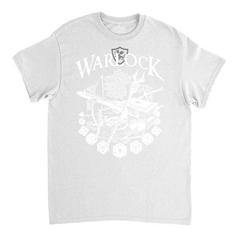 Rpg Class Series Warlock   White Version Classic T-shirt by alhajiyavanic | Artistshot