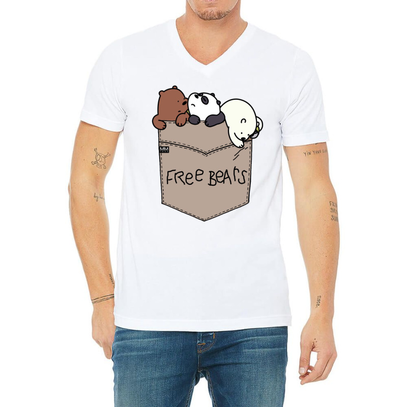 We Bare Bears Pouchie Shirt 1 V-Neck Tee by gunadidropea | Artistshot