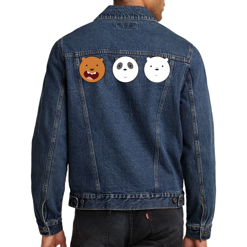 We Bare Bears Triple Circle Men Denim Jacket by gunadidropea | Artistshot