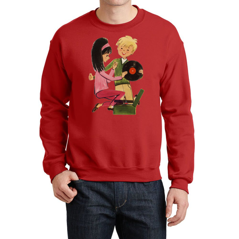 Kids Vinyl Record Love Crewneck Sweatshirt by njahyuaiit | Artistshot