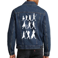 Rpg Races Chart   White Men Denim Jacket | Artistshot