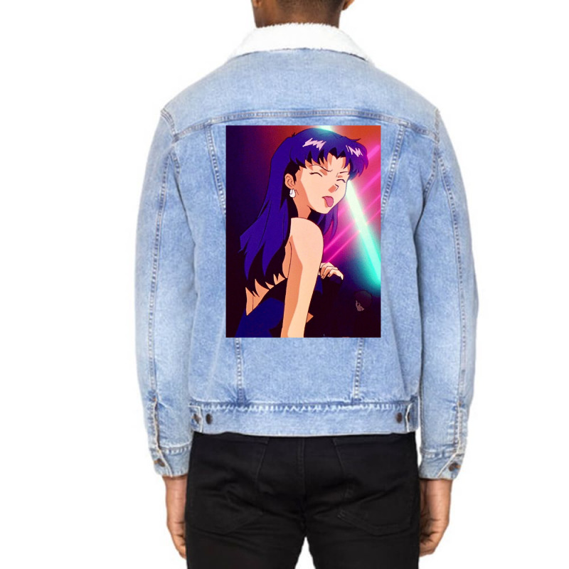 Trending Evangelion - Misato Unisex Sherpa-Lined Denim Jacket by Cormier Curtin | Artistshot