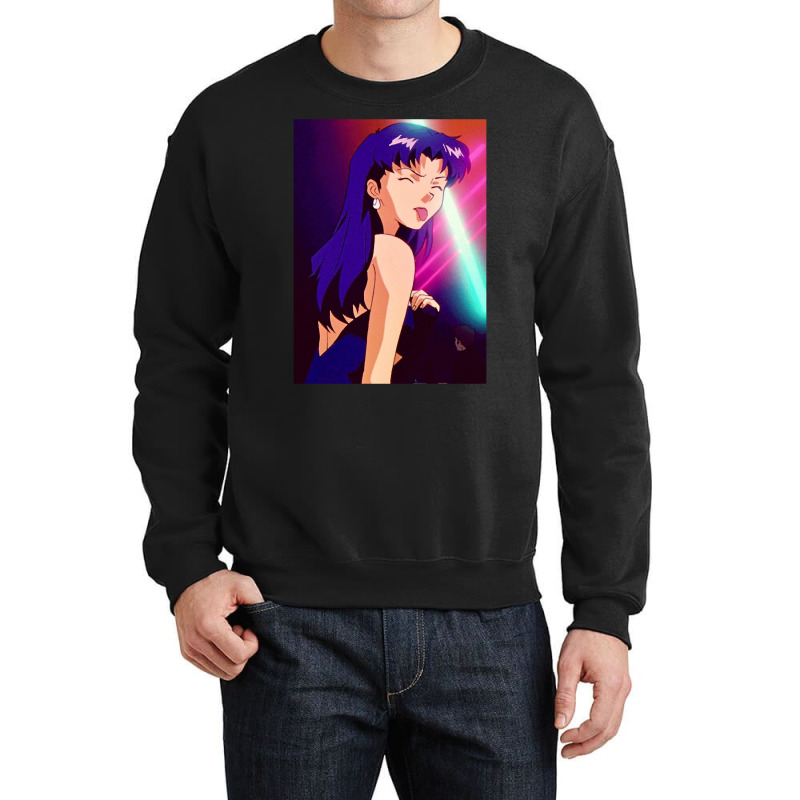 Trending Evangelion - Misato Crewneck Sweatshirt by Cormier Curtin | Artistshot