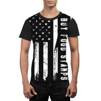 I Buy Food Stamps American Flag (on Back) Graphic T-shirt | Artistshot