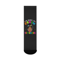 Limited Edition I'm Ready To Crush 1st Grade Cute Black Girl First Day Crew Socks | Artistshot