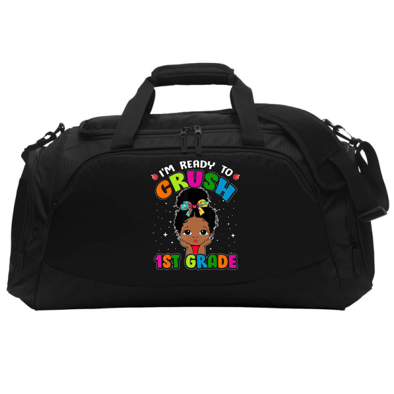 Limited Edition I'm Ready To Crush 1st Grade Cute Black Girl First Day Active Duffel | Artistshot