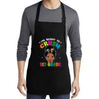 Limited Edition I'm Ready To Crush 1st Grade Cute Black Girl First Day Medium-length Apron | Artistshot