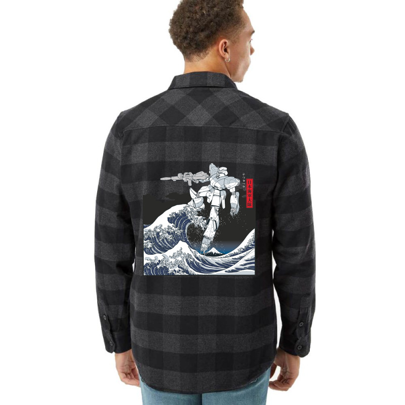 Trending Mecha Wave Flannel Shirt by Cormier Curtin | Artistshot