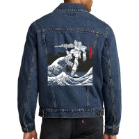 Trending Mecha Wave Men Denim Jacket | Artistshot