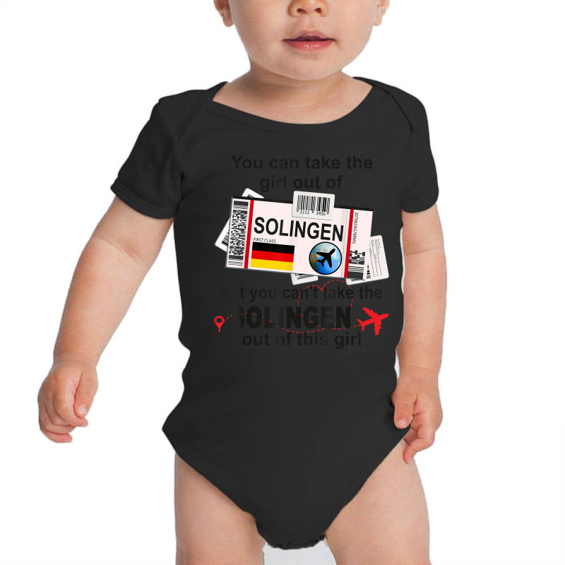 Solingen Girl   Solingen Boarding Pass   Solingen T Shirt Baby Bodysuit by kamrynshut8 | Artistshot