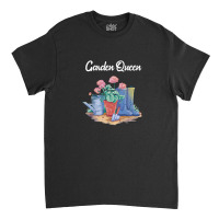 Gardener Funny Watering Can Wellington Boots Garden Queen Classic T-shirt | Artistshot