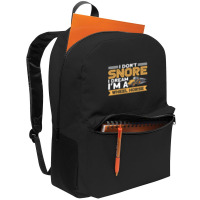 I Dont Snore I Im A Wheel Horse Tractor Farmer Backpack | Artistshot