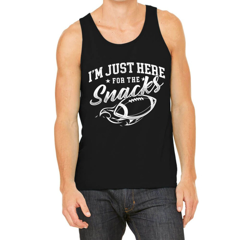 Im Just Here For The Snacks American Football Party Tank Top by SCOTTALLENZ | Artistshot