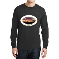 Artistshort Trending Arizona Sunset With Saguaro Cactus Long Sleeve Shirts | Artistshot