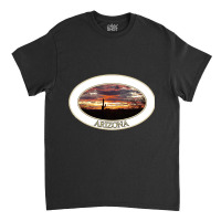 Artistshort Trending Arizona Sunset With Saguaro Cactus Classic T-shirt | Artistshot