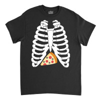 Hot Trend Funny Skeleton Halloween Pizza Classic T-shirt | Artistshot