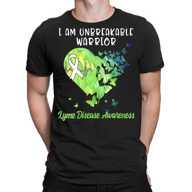 Womens Lyme Disease Tshirt Awareness Green Ribbon Warrior Women V Neck T-shirt | Artistshot