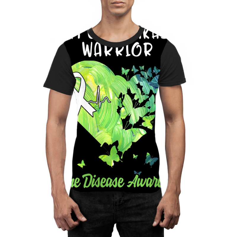 Womens Lyme Disease Tshirt Awareness Green Ribbon Warrior Women V Neck Graphic T-shirt | Artistshot