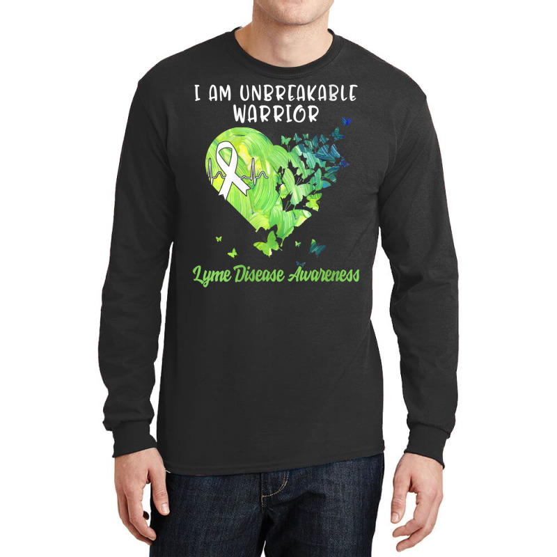 Womens Lyme Disease Tshirt Awareness Green Ribbon Warrior Women V Neck Long Sleeve Shirts | Artistshot