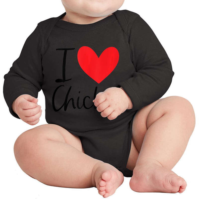 I Love Chicken Heart Latin Food Hispanic Fried Burrito Taco Long Sleeve Baby Bodysuit by tiennguyen | Artistshot