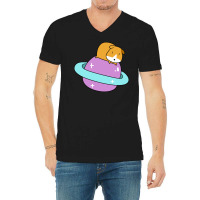 Saturn Guinea Pig V-neck Tee | Artistshot