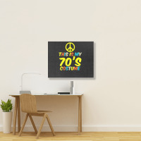 Hot Trend This Is My 70s Costume Retro Vintage Halloween Hippie Landscape Canvas Print | Artistshot