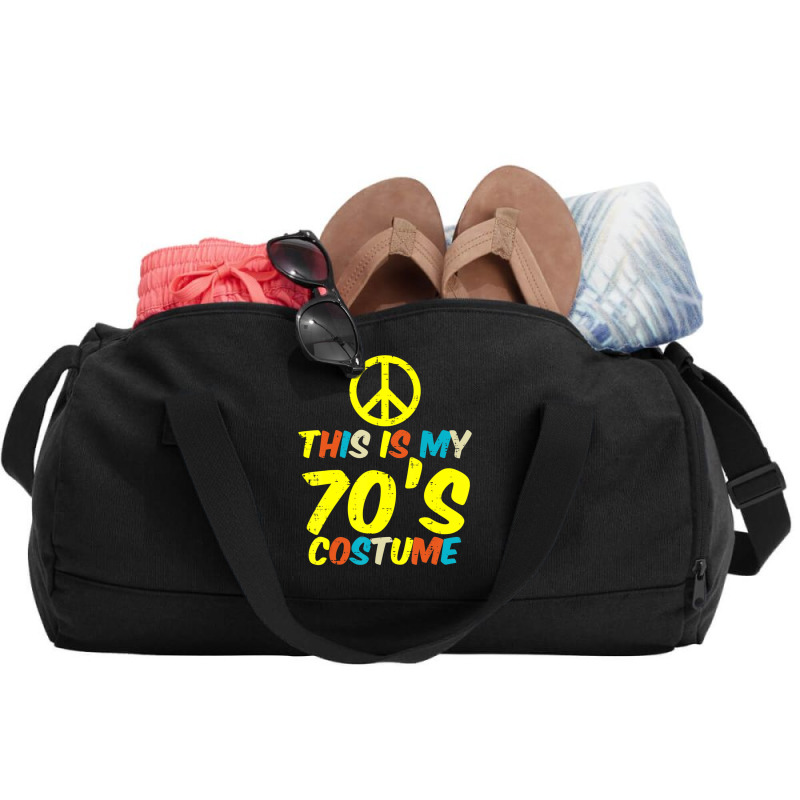 Hot Trend This Is My 70s Costume Retro Vintage Halloween Hippie Duffel Bag | Artistshot