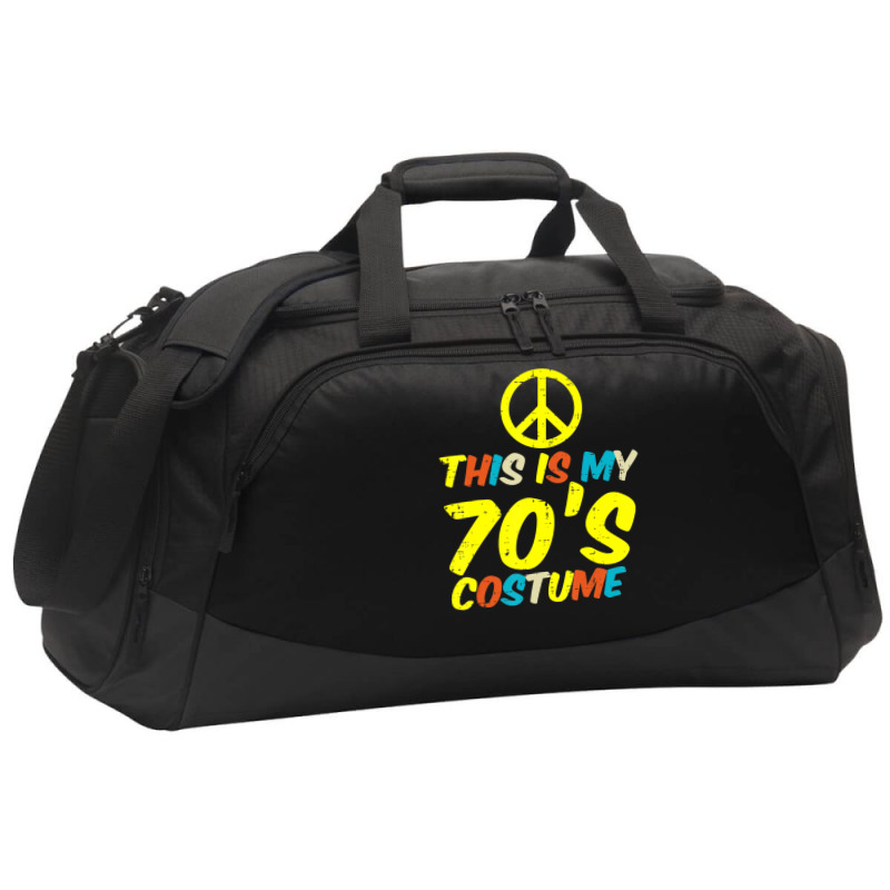 Hot Trend This Is My 70s Costume Retro Vintage Halloween Hippie Active Duffel | Artistshot