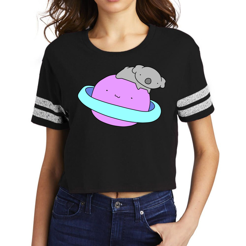 Saturn Koala Scorecard Crop Tee by hasan2 | Artistshot