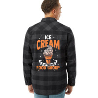 Ice Cream Is My Favorite Food Group Ice Cream Flannel Shirt | Artistshot