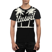 Trending Titusville Florida Vintage 70s Palm Trees Graphic T-shirt | Artistshot