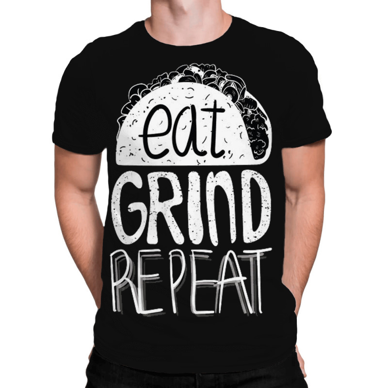 Eat Grind Repeat All Over Men's T-shirt | Artistshot