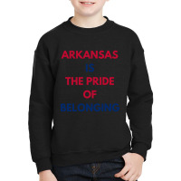 Hot Trend Arkansas Is The Pride Of Belonging Youth Sweatshirt | Artistshot