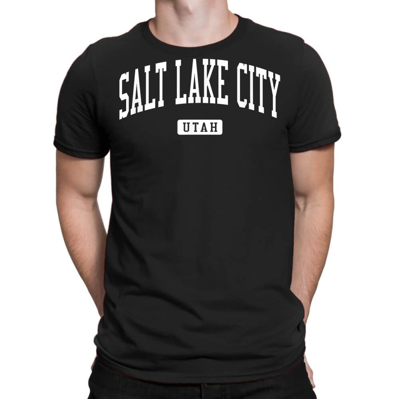 Salt Lake City Utah Ut Vintage Athletic Sports Design T Shirt T-shirt | Artistshot