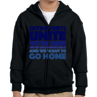 Trending Introverts Unite We're Here We're Uncomfortable And We Want T Youth Zipper Hoodie | Artistshot