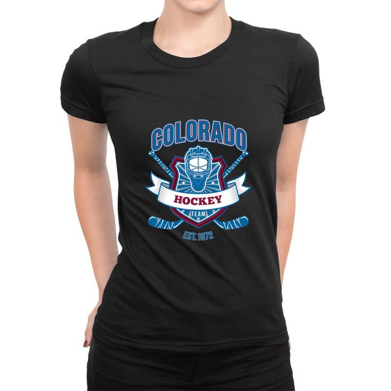 Retro Vintage Look Avalanche Party Tailgate Gameday Fan Gift Ladies Fitted T-Shirt by PenelopeSmith | Artistshot