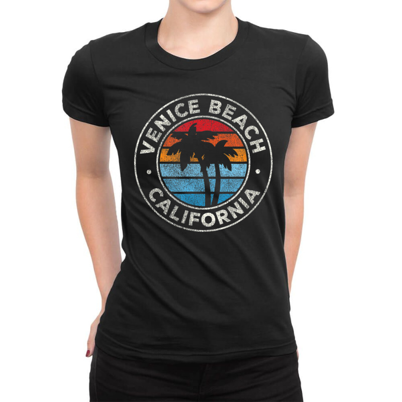 Hot Trend Venice Beach California Ca Vintage Retro 70s Ladies Fitted T-Shirt by haodinhvan1 | Artistshot